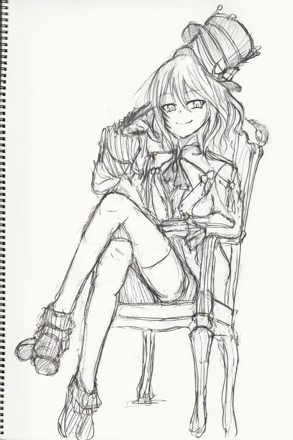 03332-3371113382-_lora_style18-v2_1_,sketch, greyscale, monochrome, traditional media,_lora_Furina-sver_1_,furina,hat,smile, little girl,,grey ba.png